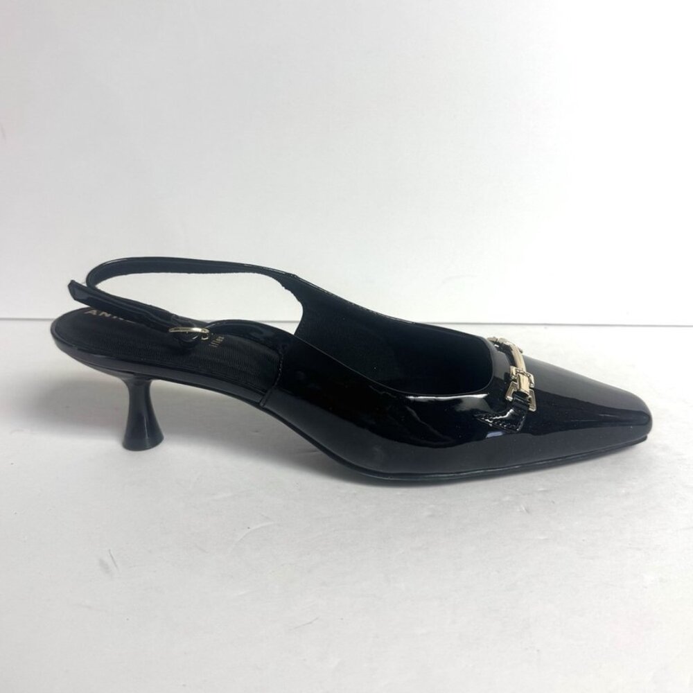 Anne Klein Womens Tilan Slingback Heel Black Size 8.5 M